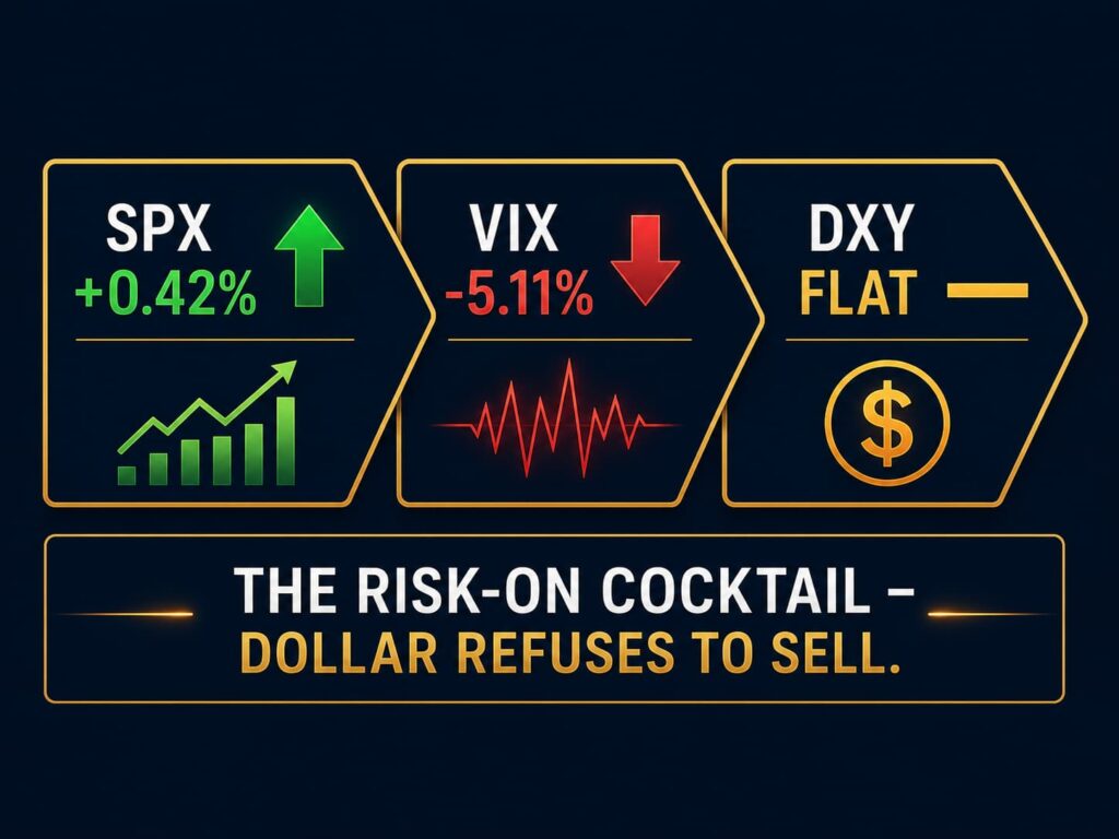 week recap risk on cocktail spx up