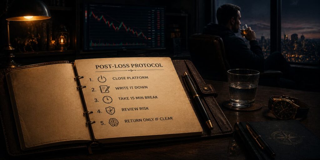 Post-loss routine helps traders break the revenge trading cycle.
