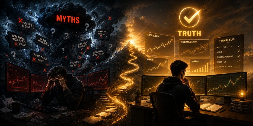 Truth vs trading myths – replace false beliefs with probability