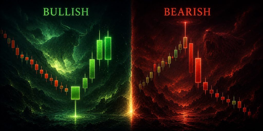 Bullish and bearish candlestick patterns