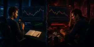 Trading consistency: Two traders using the same strategy get opposite results based on discipline and execution.