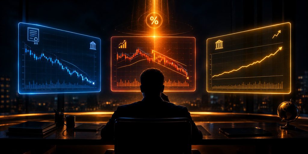 Treasury yields impact on investors: falling bond prices, pressured equity valuations