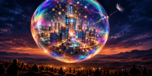 AI bubble: 7 dangerous warning signs every investor must watch as a glowing bubble of AI stocks