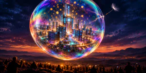 AI bubble: 7 dangerous warning signs every investor must watch as a glowing bubble of AI stocks